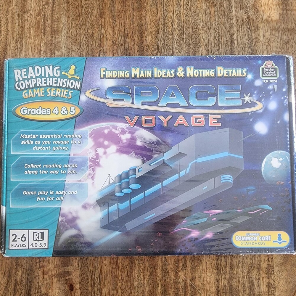 Teacher Created Resources Space Voyage Reading Board Game Grades 4-5 New Sealed